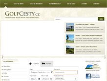 Tablet Screenshot of golfcesty.cz